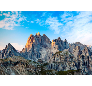 Tapisserie murale paysage vue montagneuse - TenStickers