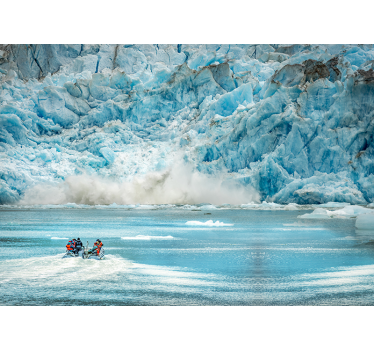 Tapisserie nature panorama de glace glaciaire - TenStickers