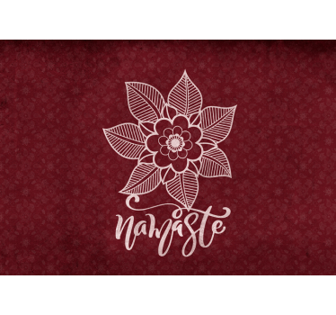 Tapisserie fleur élément botanique élaboré - TenStickers