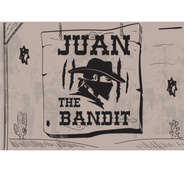Photo murale personnalisable Bandit  - TenStickers