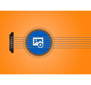 Photo murale Cadre de musique avec photo - TenStickers