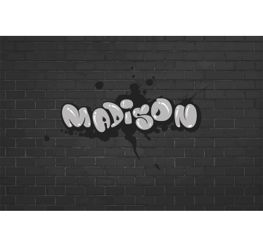 Tapisserie chambre Graffiti personnalisé - TenStickers