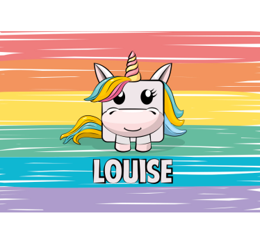 Tapisserie murale animaux conception de licorne mignonne - TenStickers