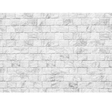 Papier peint brique rouge Texture de brique blanche - TenStickers