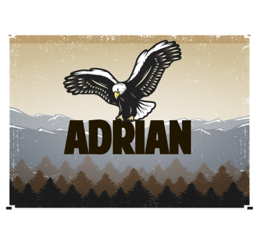 Tapisserie murale animaux aigle en vol - TenStickers