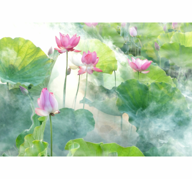 Photo murale de fleurs Fleurs de lotus paisibles - TenStickers