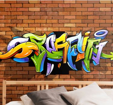 Papier peint musical Mur de graffitis 3d - TenStickers