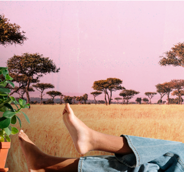 Papier peint savane Savane africaine originale - TenStickers