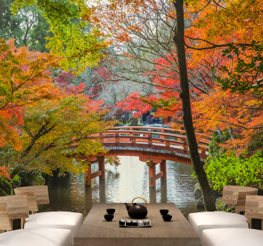 Photo murale arbres Forêt 'jardin japonais' - TenStickers