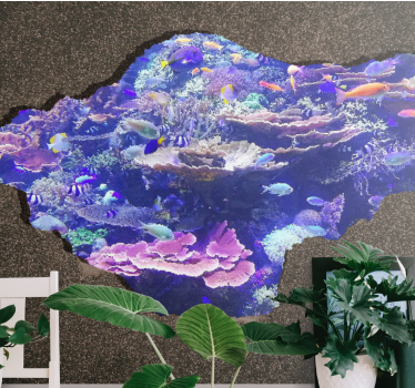 Photo murale d'animaux Aquarium mural 3d - TenStickers