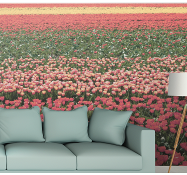 Photo murale de fleurs Différents types de champs de fleurs - TenStickers