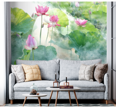Photo murale de fleurs Fleurs de lotus paisibles - TenStickers
