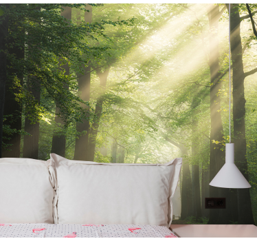 Photo murale nature Arbre avec flash solaire - TenStickers