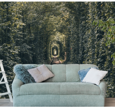 Photo murale nature Voie dans une arche d'arbre - TenStickers