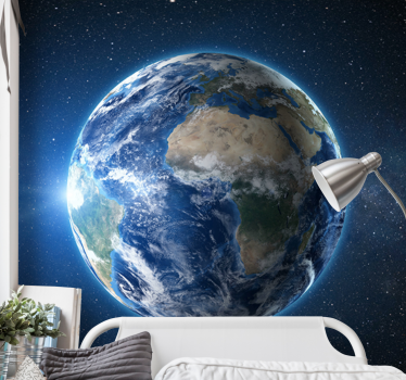 Photo murale paysage Planète terre dans l'espace - TenStickers