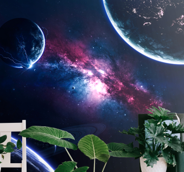 Photo murale paysage Planètes dans l'univers - TenStickers