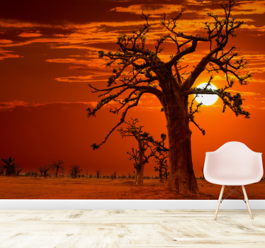 Photo murale paysage Un coucher de soleil - TenStickers