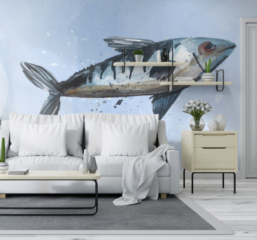 Photo murale Poisson abstrait - TenStickers