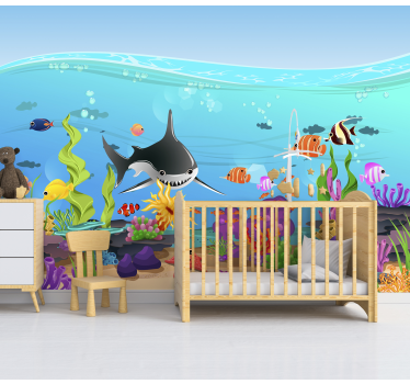 Photo murale pour enfant Poissons sous-marins - TenStickers
