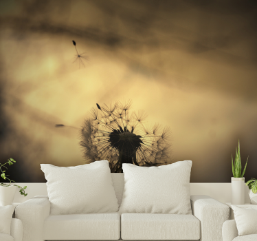 Photo murale Silhouette d'un pissenlit - TenStickers