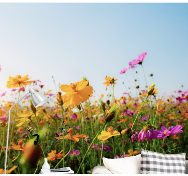 Tapisserie fleur floraison colorée - TenStickers