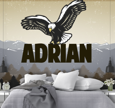 Tapisserie murale animaux aigle en vol - TenStickers