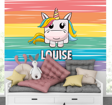 Tapisserie murale animaux conception de licorne mignonne - TenStickers