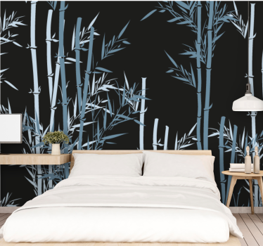 Tapisserie murale bambou design forêt de bambous - TenStickers