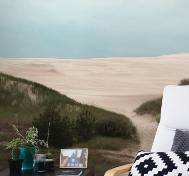 Tapisserie murale paysage chemin de dunes de sable - TenStickers