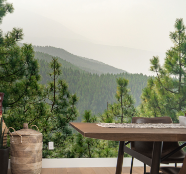 Tapisserie nature paysage de verdure luxuriante - TenStickers