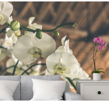 Tapisserie orchidée fleurs d'orchidée élégantes - TenStickers