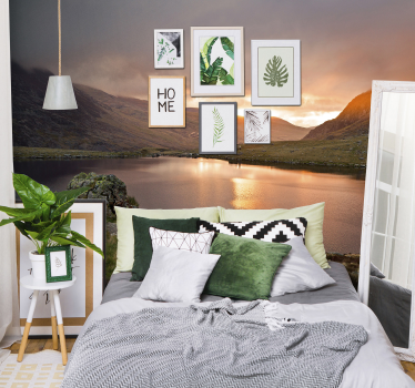 Tapisserie murale paysage serein bord de lac - TenStickers