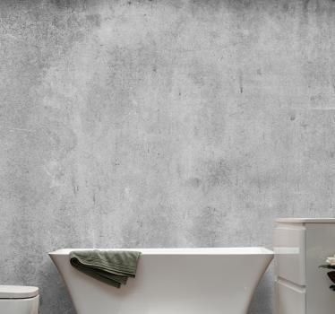 Tapisserie salon Design usé en ciment "style industriel" - TenStickers