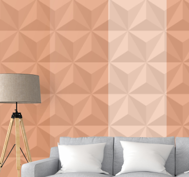 Tapisserie textures et motifs motif 3d géométrique - TenStickers