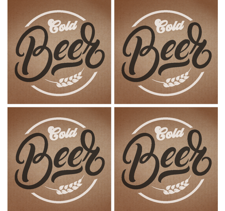 Tapis de bière coaster bière froide - TenStickers
