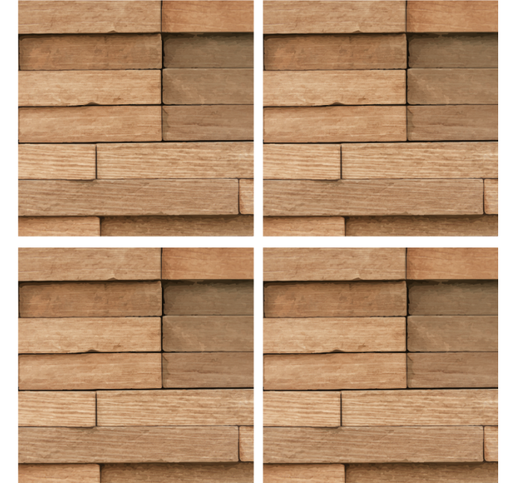 dessous de verre motif Bois abstrait - TenStickers