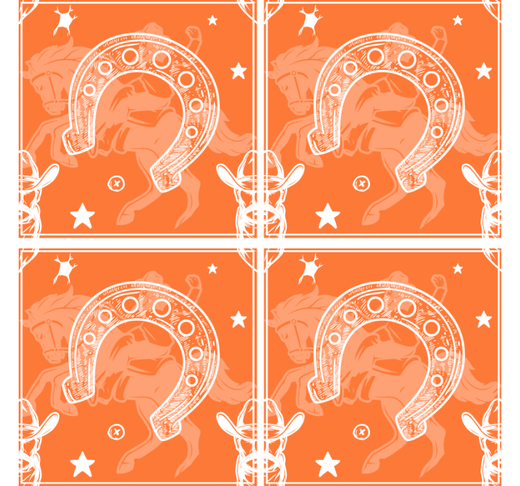 Dessous de verre fer à cheval - TenStickers