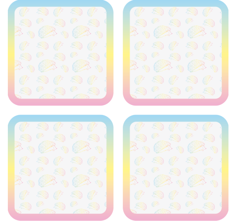Sous verre personnalisable motif méduse coloré - TenStickers