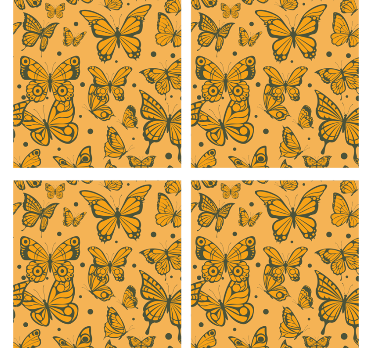 Sous verre motif de papillons - TenStickers