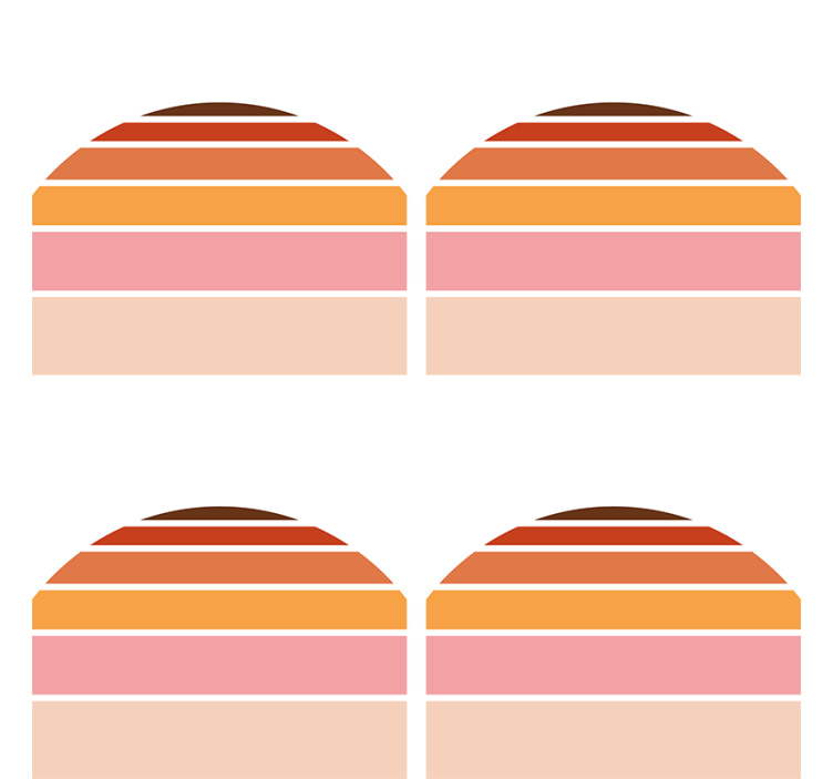 Sous verre forme colorée superposée - TenStickers