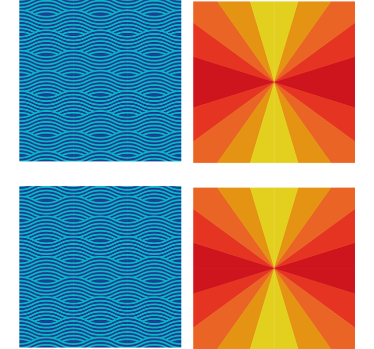 Sous verre Éclat de couleurs radieuses - TenStickers