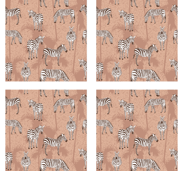 Sous verre moderne surface texturée zèbre - TenStickers