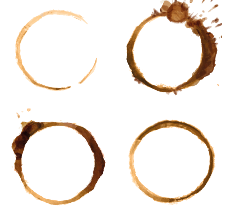Sous verre motifs de taches de café - TenStickers