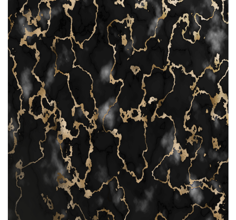 Sous verre motif Élégant noir et or - TenStickers