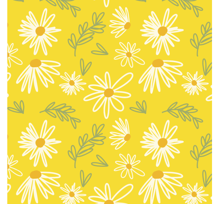 Sous verre motif floral marguerite - TenStickers