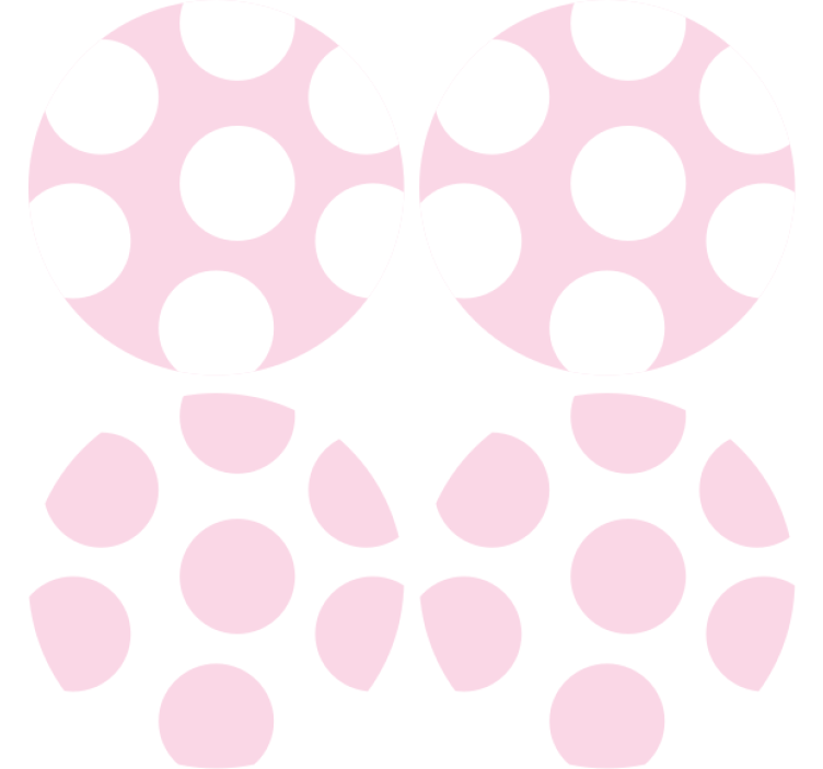 Sous verre motif pois doux - TenStickers