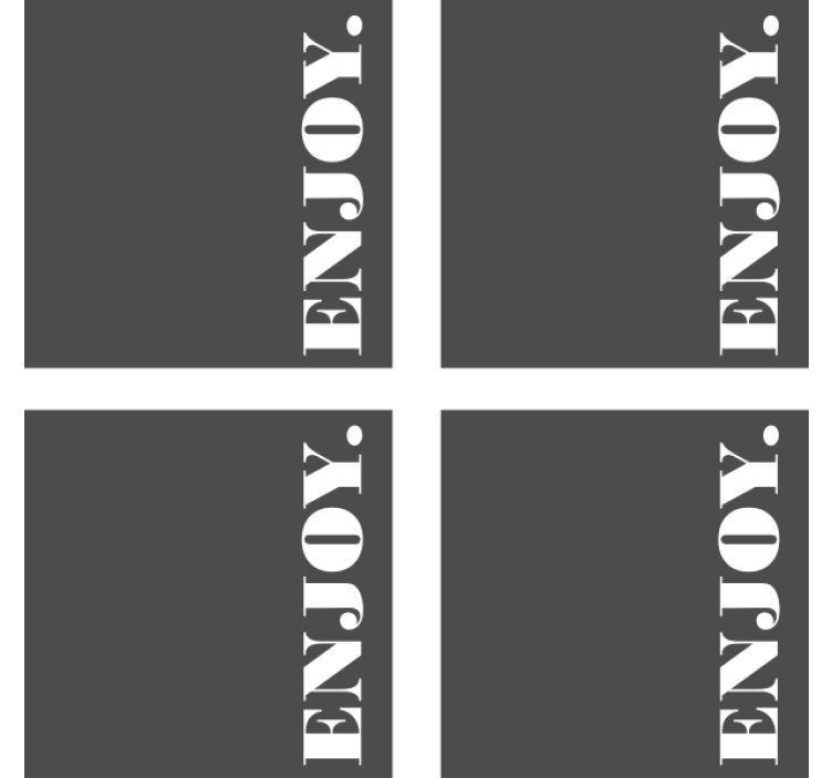 Sous verre bière gris foncé texturé à apprécier - TenStickers