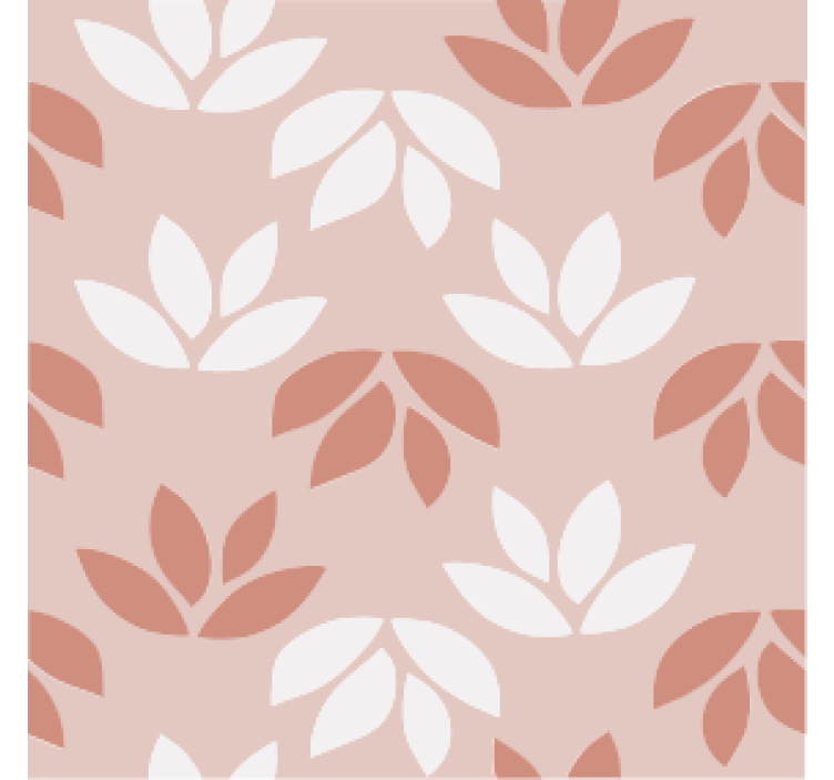 Dessous de verre vintage Rose feuille florale - TenStickers