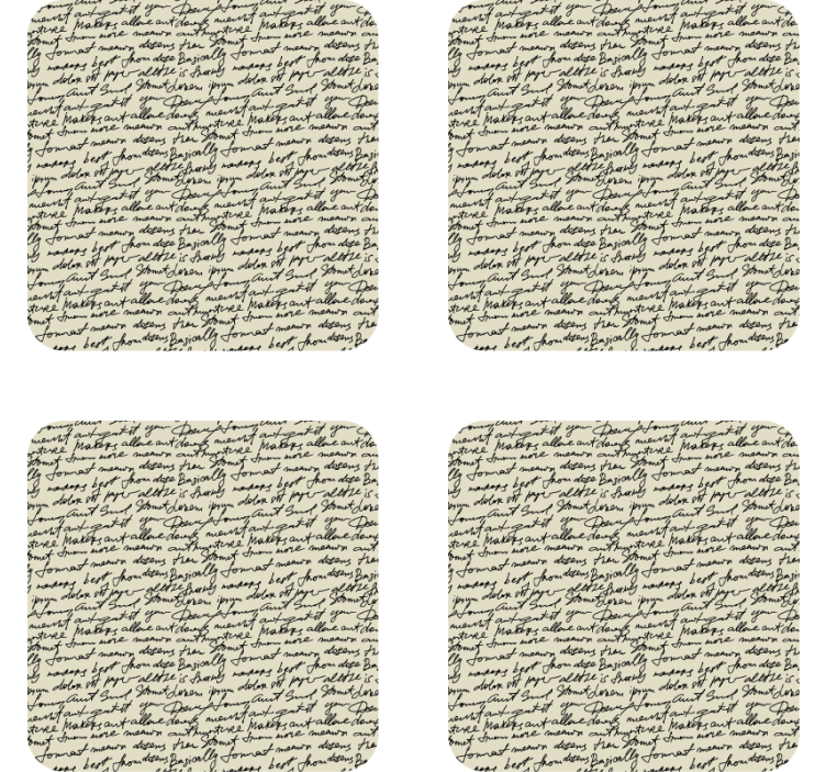 Sous verre citation motifs calligraphiques élégants - TenStickers