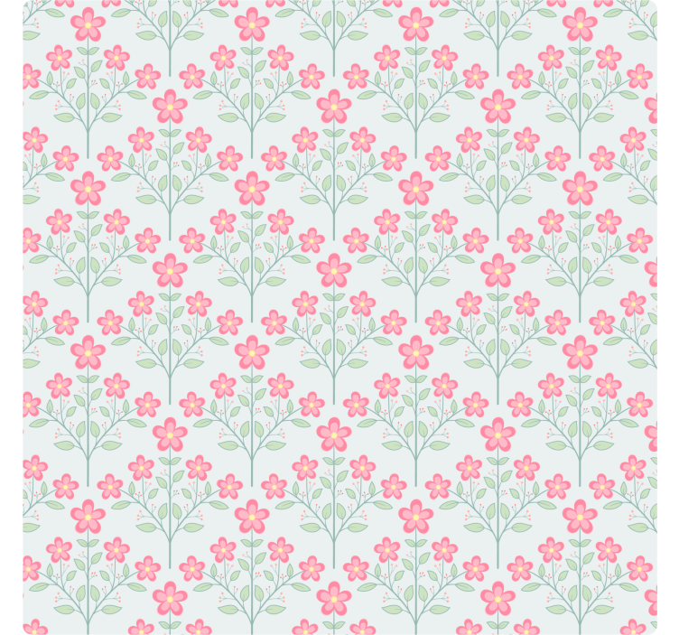 Sous verre motif floral pastel - TenStickers